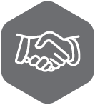 Partnership icon. Handshake